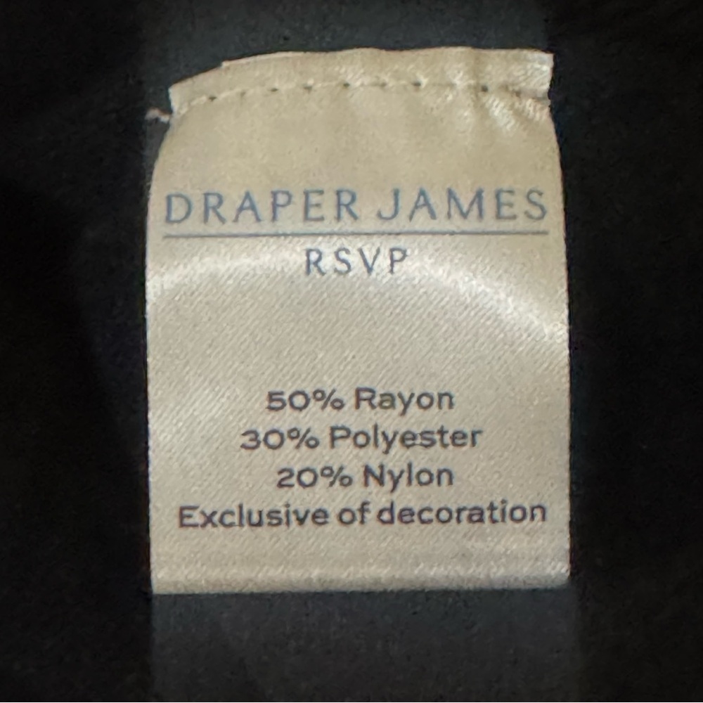 Draper James RSVP New Size L Black Removable Beaded Collar Long Sleeves Sweater - Picture 9 of 10